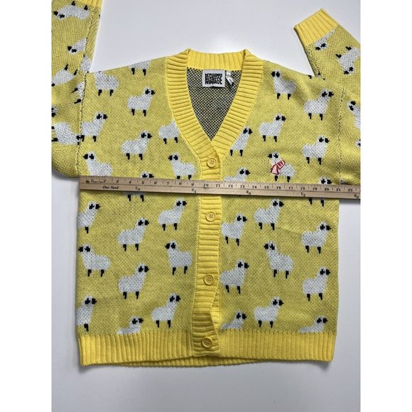 Reclaimed Vintage Lemon Sweater with Monochrome Accents - Picture 10 of 11